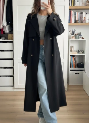 Manteau trench long noir femme style élégant taille S, brand: BDarkoss, condition: Very good, size: S / 36 / 8, €61.90, €65.70 includes Buyer Protection Pro