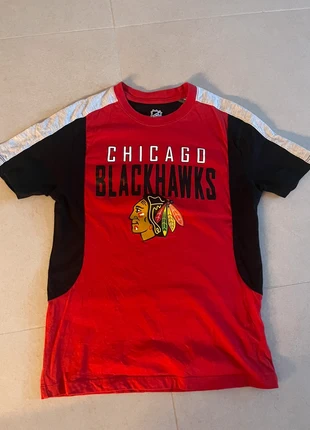 T shirt Chicago black hawks, brand: Chicago, condition: New without tags, size: 11 years / 146 cm, €5.00, €5.95 includes Buyer Protection