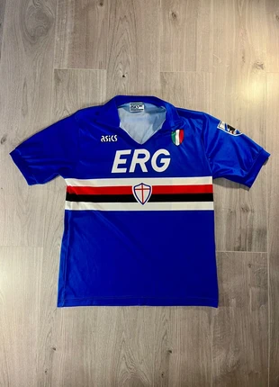 Maillot Sampdoria 1991/1992 - vintage/retro - tres bon état - taille L, marke: Asics, zustand: Sehr gut, größe: L, 127,90 €, 135,00 € beinhaltet Vinted-Käuferschutz Pro
