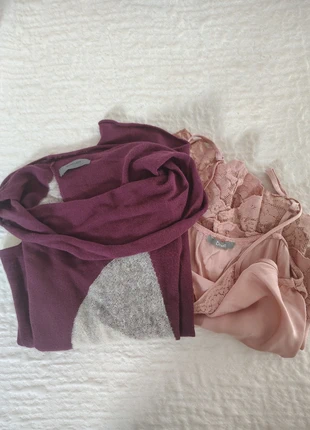 Robe bordeaux + rose 2 en 1 David Valls + Dixie, marca: David Valls + Dixie, estado: Muy bueno, tamaño: M / 38 / 10, 8,00 €, 9,10 € Protección al comprador incluida