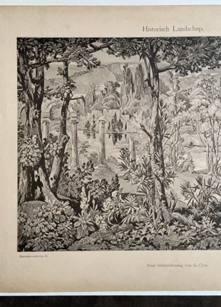 Rare Antique Chromo Litho Print, staat: Goed, € 11,00, € 12,25 inclusief Kopersbescherming