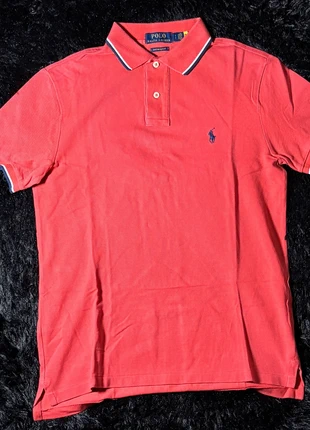 Polo Ralph Lauren Custom Slim Fit rossa originale – Taglia S, merk: Ralph Lauren, staat: Heel goed, maat: S, € 15,00, € 16,45 inclusief Kopersbescherming