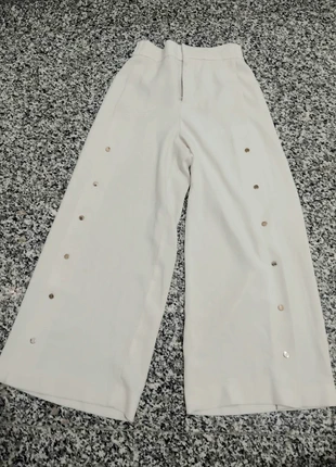 Vintage white large pants 🐰, marque: Vintage, état: Bon état, taille: XS / 34 / 6, 9,00 €, 10,15 € Protection acheteurs incluse