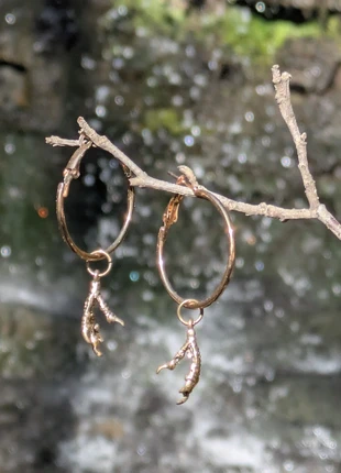 Créoles pattes d'oiseaux, marque: Damona Demonic-Angel Shop, état: Neuf avec étiquette, 15,00 €, 16,45 € Protection acheteurs incluse