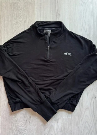 pull de sport crop demi-zip noir AYBL femme taille S, marque: AYBL, état: Très bon état, taille: S / 36 / 8, 20,00 €, 21,70 € Protection acheteurs incluse