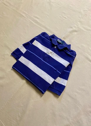 💫vintage dark blue/ white striped Ralph Lauren short sleeve polo/ polo manches courte💫(SB123), marque: Ralph Lauren, état: Satisfaisant, taille: M, 4,99 €, 5,94 € Protection acheteurs (Pro) incluse