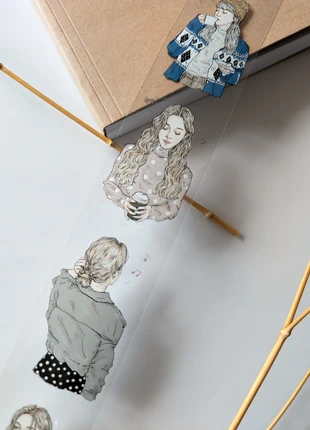 Girls 16 PET Tape by Pion for journal scrapbook notebook decoration, marca: pion, estado: Muy bueno, 3,50 €, 4,38 € Protección al comprador Pro incluida