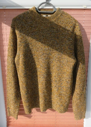 Topman chunky rib knit jumper M – mustard marl crew neck, brand: Topman, condition: Very good, size: M, £13.00, £14.35 includes Buyer Protection