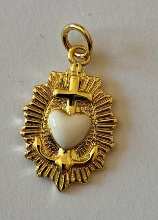Médaille breloque pendentif religieuse sacré coeur croix ex-voto, staat: Nieuw zonder prijskaartje, € 12,00, € 13,30 inclusief Kopersbescherming Pro