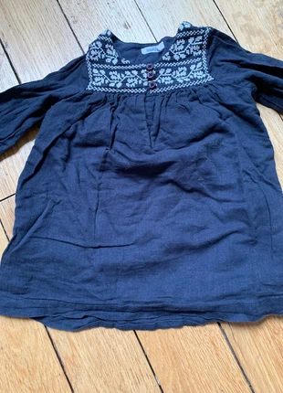 Robe lin bleu marine manches longues 6 mois, marke: Bout'chou, zustand: Sehr gut, größe: 3-6 Monate / 62, 2,50 €, 3,33 € inklusive Vinted-Käuferschutz