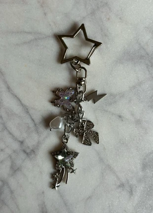 Porte clé breloques charms argent bijoux de sacs y2k, marke: Fait Main, zustand: Neu, mit Etikett, 6,00 €, 7,00 € inklusive Vinted-Käuferschutz