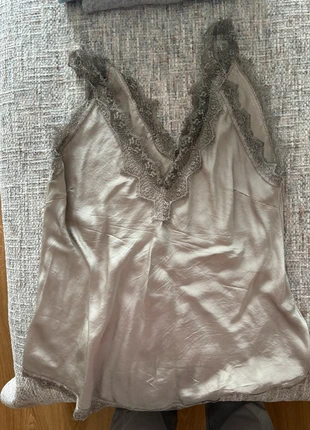 Blusa acetina com renda, marca: Belle Époque, estado: Bueno, tamaño: Talla única, 3,50 €, 4,38 € Protección al comprador incluida