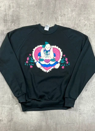 Pull Noir avec imprimé Lapin Vintage taille XL femme, brand: Vintage Dressing, condizioni: Buone, taglia: XL / IT 46 / EU 42, €19.99, €21.69 include la Protezione acquisti Pro