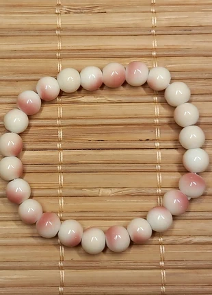 Bracelet en perles de verre polies crème, zustand: Neu, 1,35 €, 2,12 € beinhaltet Vinted-Käuferschutz Pro