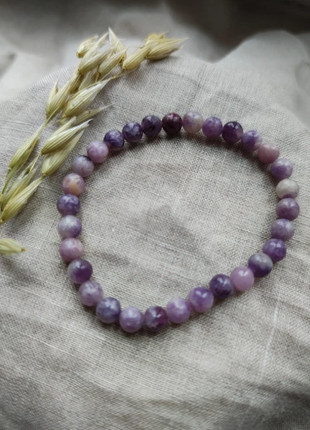 Lépidolite - Bracelet 6mm - Lithothérapie - Pierres Naturelles, marque: Lepidolite, état: Neuf sans étiquette, 13,00 €, 14,35 € Protection acheteurs (Pro) incluse