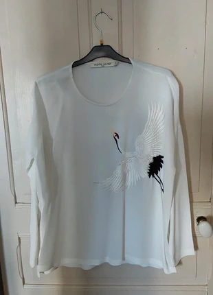 blouse Valentine Gauthier ou L .Bras t 34 blanc et broderie, marca: Valentine Gauthier, estado: Muito bom, tamanho: XS / 34 / 6, €44.00, €46.90 inclui Proteção do Comprador