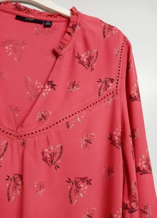 Blouse Kiabi corail fleurie M, brand: Kiabi, condition: New without tags, size: M / 38 / 10, €14.00, €15.40 includes Buyer Protection