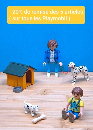 Figurine avec chien et chiot dalmatien playmobil, marke: Playmobil, zustand: Sehr gut, größe: Einheitsgröße, 7,50 €, 8,58 € beinhaltet Vinted-Käuferschutz Pro