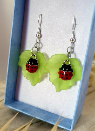 Boucles d'oreilles coccinelles 🐞 crochets en argent, marca: Fait Main, estado: Nuevo sin etiquetas, 8,00 €, 9,10 € Protección al comprador Pro incluida