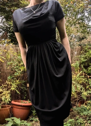 True vintage 50s Peggy Page black cocktail dress, brand: Vintage, condition: Very good, size: XS / 6, £56.00, £59.50 includes Buyer Protection