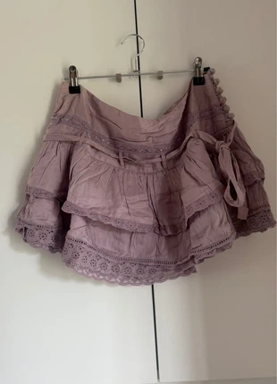 Mini falda de volantes en tono malva de Stradivarius, marque: Stradivarius, état: Satisfaisant, taille: S / 36 / 8, 14,40 €, 15,82 € Protection acheteurs incluse