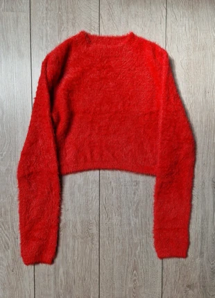 Pull rouge col rond., marque: Bershka, état: Neuf sans étiquette, taille: XS / 34 / 6, 5,00 €, 5,95 € Protection acheteurs incluse