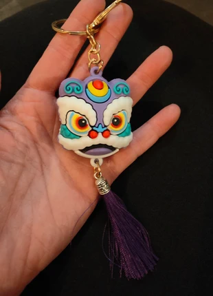 Porte-clés original, dragon de fête. Violet. Couleur de la beauté., brand: Kawaii, condition: Very good, €5.90, €6.90 includes Buyer Protection Pro