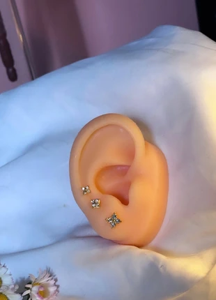 Set de piercing boucles d’oreilles acier inoxydable doré, marca: Mystique, estado: Nuevo con etiquetas, 12,25 €, 13,56 € Protección al comprador incluida