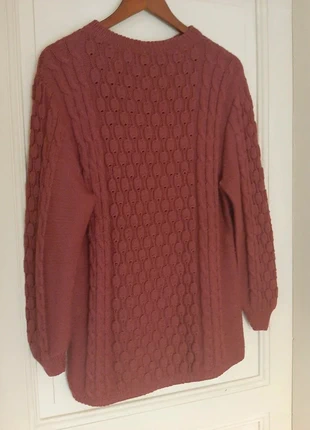 Pull en laine à torsades violine tricoté main, marca: Fait Main, estado: Muito bom, tamanho: L / 40 / 12, €10.00, €11.20 inclui Proteção do Comprador