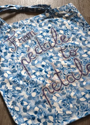 tote bag floral peint a la main "from pédale to pétale", zustand: Neu, 22,00 €, 23,80 € beinhaltet Vinted-Käuferschutz Pro