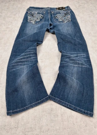 Jean Miss Me Boot Cut Évasé Flare Bleu Marine Délavé, brand: Miss Me, condition: Very good, size: S / 36 / 8, €114.90, €121.35 includes Buyer Protection Pro