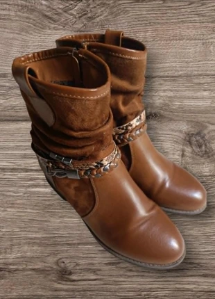 Bottines marron camel - Merry Scott - Taille 37 - Bohème / Western / Cowgirl, marca: Merry Scott, estado: Muy bueno, tamaño: 37, 12,00 €, 13,30 € Protección al comprador incluida