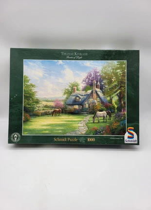 Puzzle 1000 pièces – Schmidt "Thomas Kinkade, Painter of Light", merk: Schmidt Puzzle, staat: Heel goed, € 9,50, € 10,68 inclusief Kopersbescherming Pro