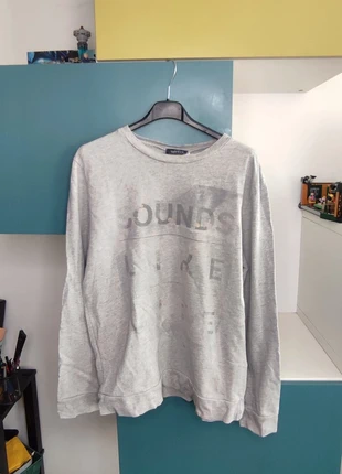 Pull gris chiné "Sounds Like", Taille M, marca: Topman, estado: Muito bom, tamanho: M / 38 / 10, €5.00, €5.95 inclui Proteção do Comprador
