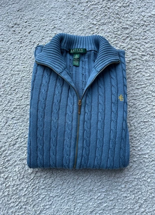 Gilet Ralph Lauren Torsadé Col Roulé Bleu, brand: Ralph Lauren, condition: Very good, size: XL / 42 / 14, €45.00, €47.95 includes Buyer Protection Pro