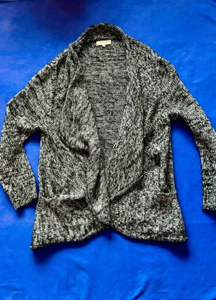 Cardigan en laine noir et gris - Taille unique, brand: Vintage Love, condition: Very good, size: One size, €4.00, €4.90 includes Buyer Protection