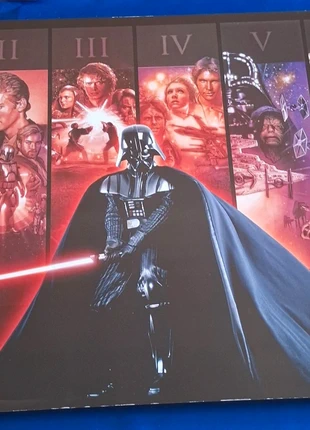 Tableau Star Wars 6 épisodes collector 90x50cm décoration murale, brand: Star Wars, condition: Good, €12.00, €13.30 includes Buyer Protection