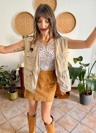 1990's vintage khaki utility vest, brand: Unique Vintage, condizioni: Ottime, taglia: M / IT 42 / EU 38, €12.00, €13.30 include la Protezione acquisti Pro