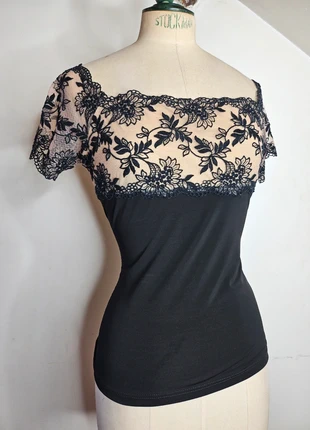 Top dentelle lingerie vintage y2k coquette, brand: Vintage Dressing, condition: Very good, size: L / 40 / 12, €5.00, €5.95 includes Buyer Protection Pro