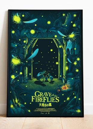 Grave Of The Fireflies - A4 Poster - (A3, A2, A1 Size Also Available) #2, brand: Studio Ghibli, condition: Very good, €4.05, €4.95 includes Buyer Protection