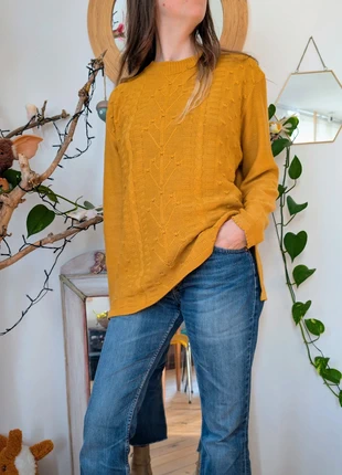 Pull en mailles long brodé des années 70 romantique, brand: Vintage Boutique, condizioni: Ottime, taglia: XL / IT 46 / EU 42, €16.00, €17.50 include la Protezione acquisti