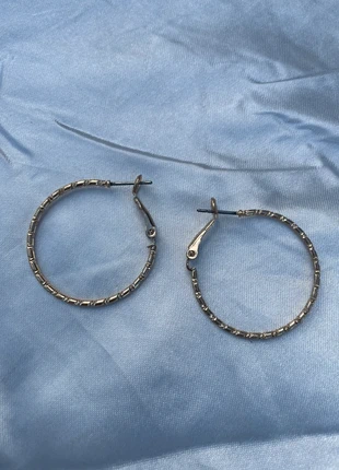 Textured Gold Hoop Earrings, condition: New without tags, £2.50, £3.33 includes Buyer Protection Pro