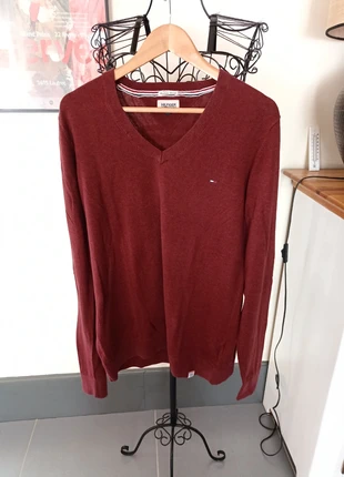 Pull bordeaux Hilfiger, marque: Hilfiger Denim, état: Très bon état, taille: XXL, 18,00 €, 19,60 € Protection acheteurs incluse