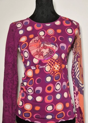 Camiseta estampada Desigual manga larga fucsia, marque: Desigual, état: Neuf sans étiquette, taille: S / 36 / 8, 6,00 €, 7,00 € Protection acheteurs incluse