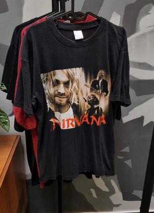 Nirvana Kurt Cobain T-Shirt Vintage Style American T-Shirt L, merk: Nirvana, staat: Goed, maat: L, € 45,00, € 47,95 inclusief Kopersbescherming