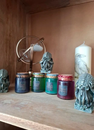 Lot 4 Fioles Lovecraft Cthulhu – Déco Witchy & Halloween 🔥, marca: Fait Main, estado: Novo, €24.90, €26.85 inclui Proteção do Comprador