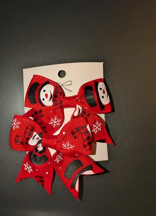 🎀 Kerst strik haarklip | rood met sneeuwpop | nieuw, marque: Handgemaakt, état: Neuf avec étiquette, 2,50 €, 3,33 € Protection acheteurs incluse