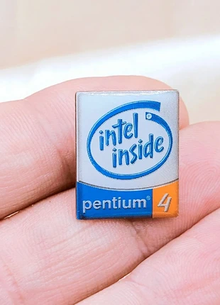 Geek rétro pins pin brooch Y2K computer vintage 2000 " Intel Inside Pentium 4" neuf, brand: Vintage Chic, condition: New without tags, €3.00, €3.85 includes Buyer Protection