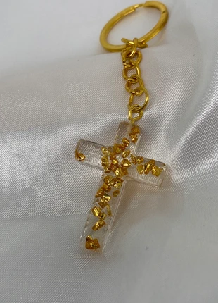 Porte-Clés croix, merk: Fait Main, staat: Nieuw zonder prijskaartje, € 6,00, € 7,00 inclusief Kopersbescherming