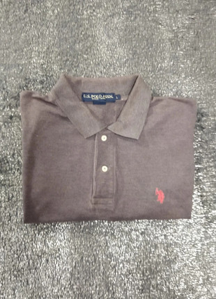 Polo U.S A.S.S.N gris logo brodé rouge L, marque: U.S. Polo Assn., état: Très bon état, taille: L, 4,00 €, 4,90 € Protection acheteurs incluse